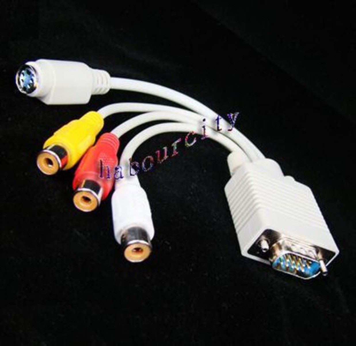 15 CM VGA SVGA To S-VIDEO 3 RCA TV AV CONVERTER CABLE ADAPTER CABLE