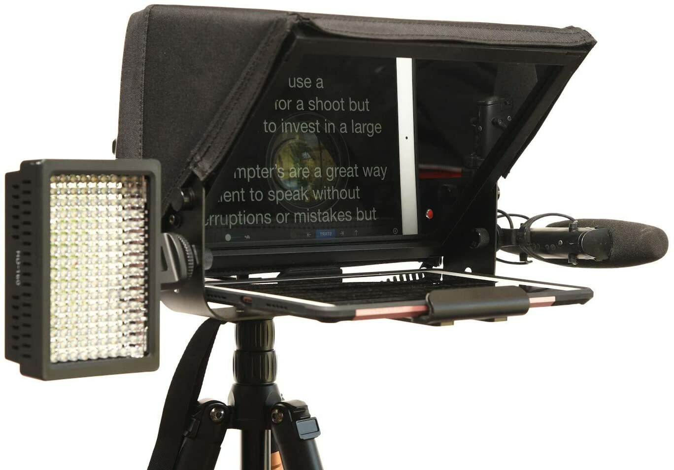 Glide Gear Tablet iPad Smartphone TMP100 Video Camera DSLR Teleprompter Glass