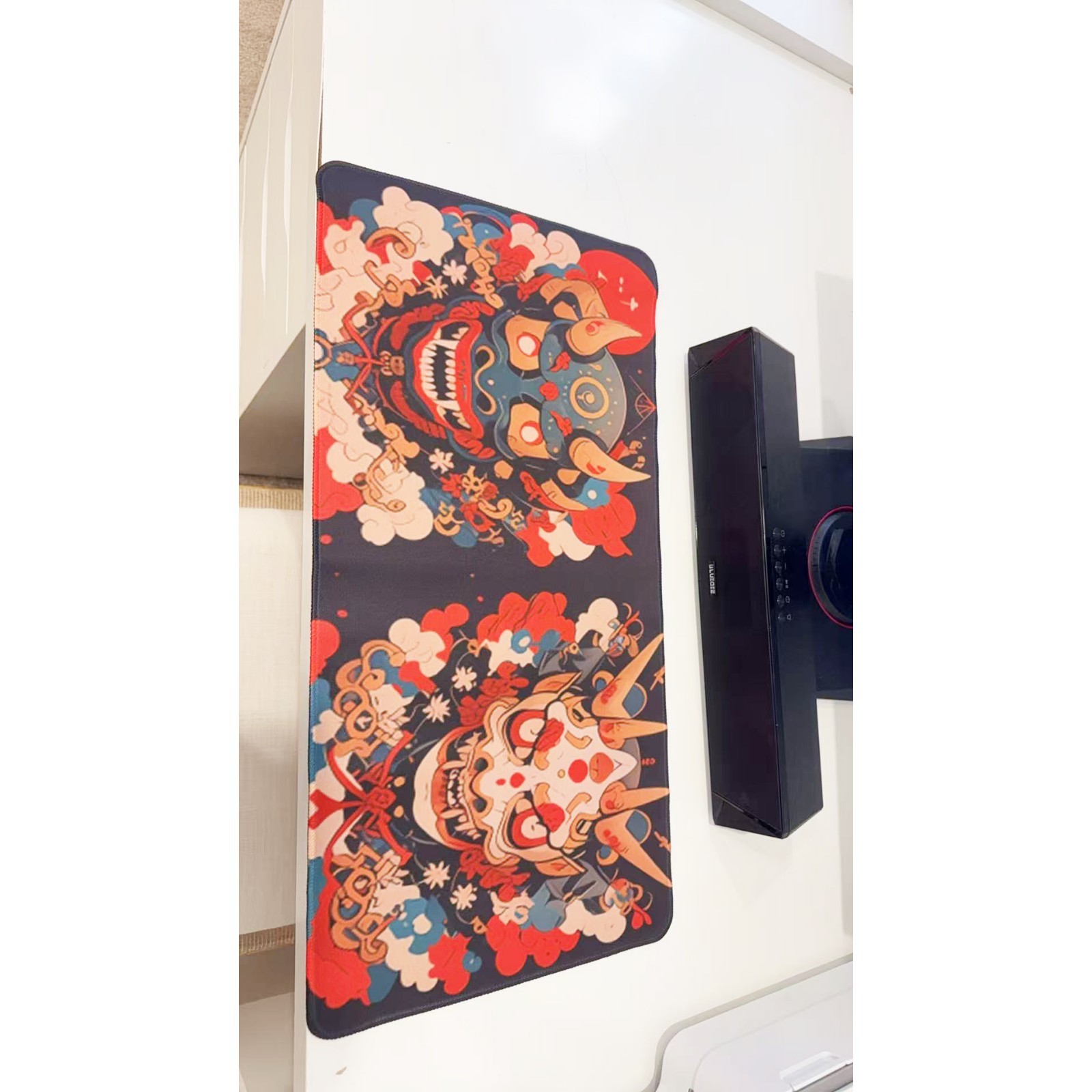 Chinese Mythical Beast Extended Mouse Pad Anti-slip Gaming Desk Mat
