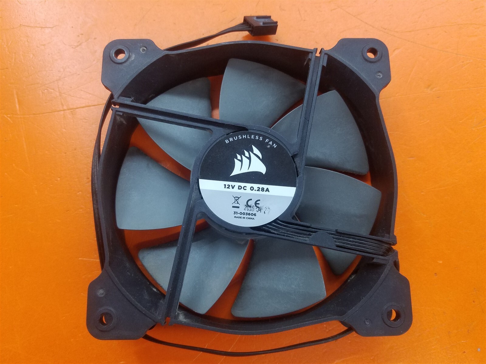 ⭐️⭐️⭐️⭐️⭐️ Case Cooling Brushless Fan Corsair 12V DC 0.28A PN:31-003606