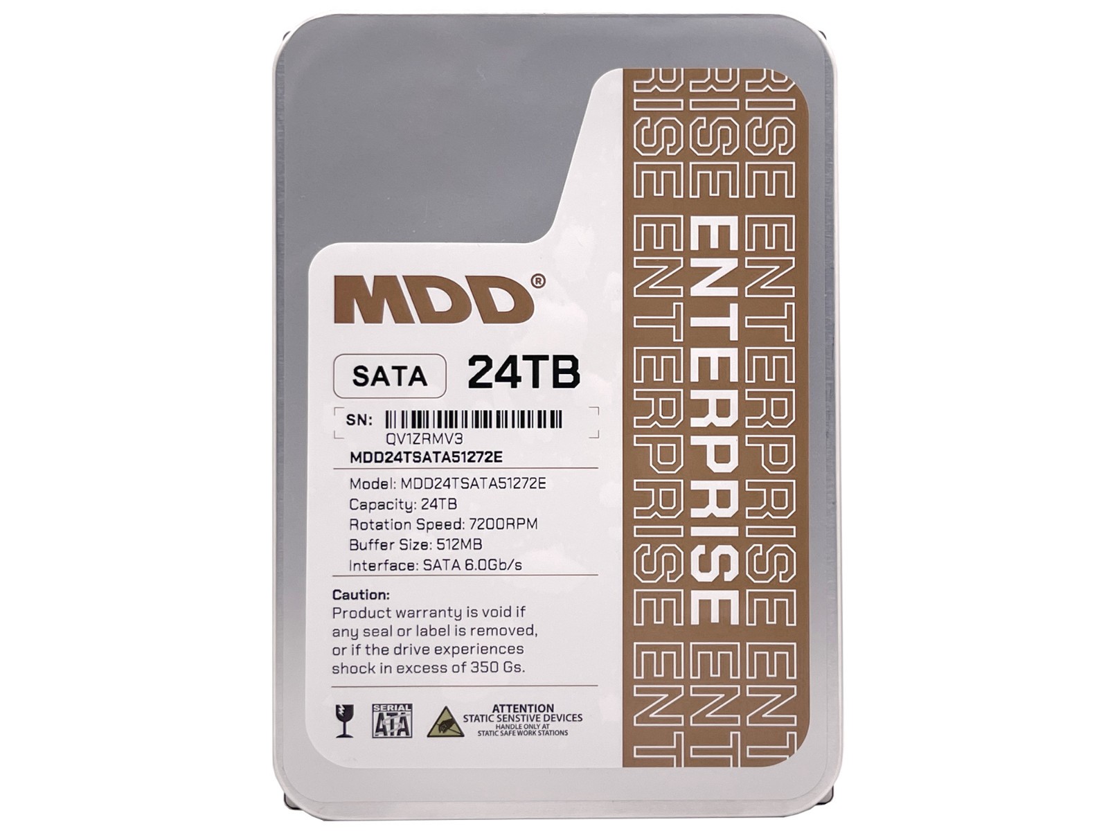 MDD 24TB 7200RPM 512MB Cache SATA 6Gb/s 3.5″ Internal Enterprise Hard Drive