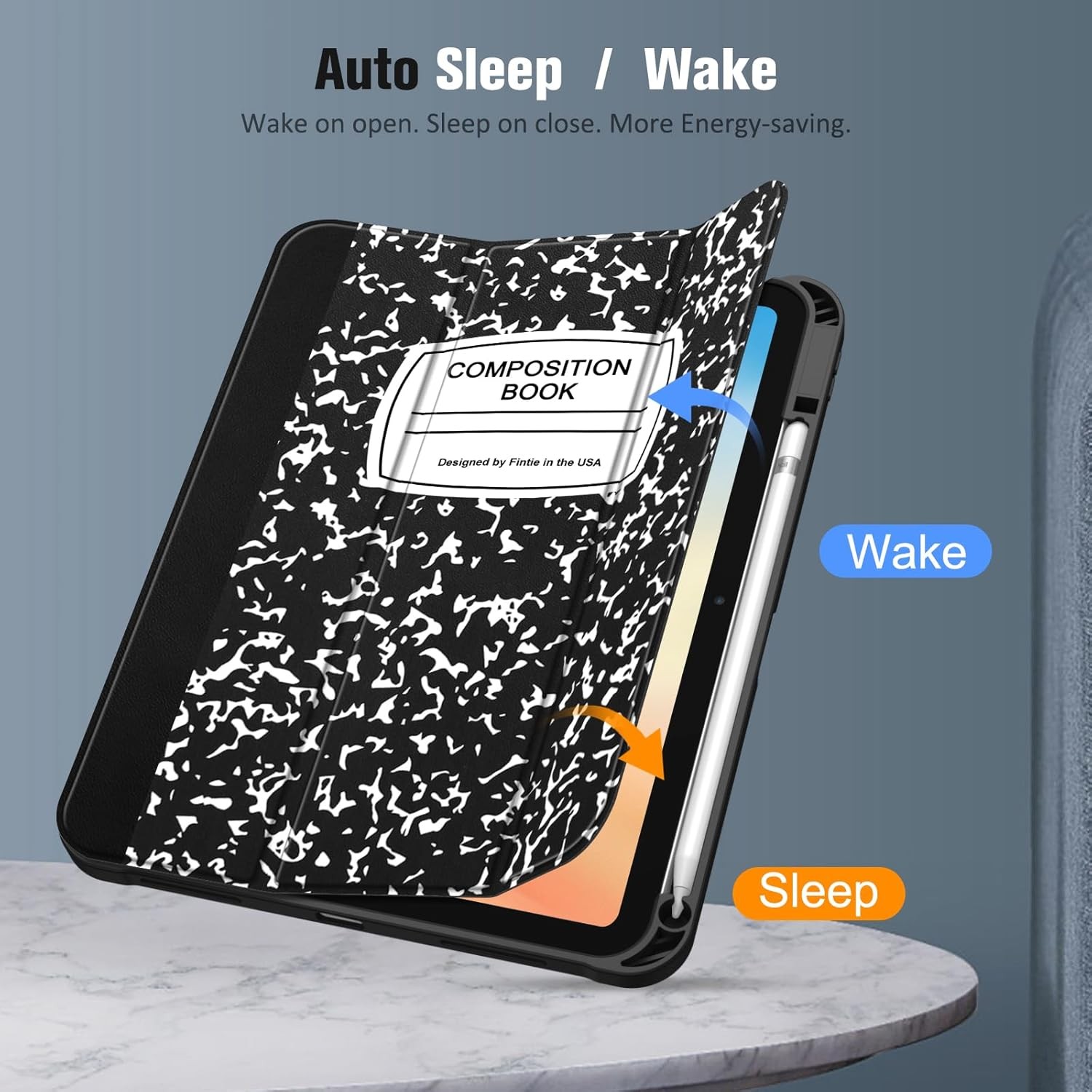 Case for iPad 10th Gen (2022) Flexible Soft TPU Stand Back Cover Auto Sleep/Wake