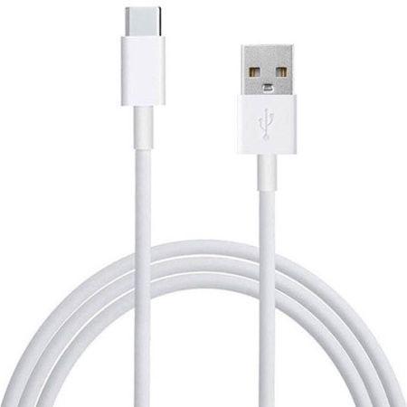 USB-C To USB-A White Charging & Data Cable (3FT, 1M)