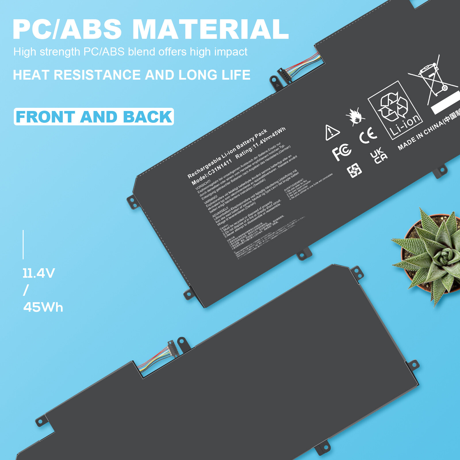 C31N1411 Battery for ASUS Zenbook UX305 Series UX305F UX305FA UX305C UX305CA NEW