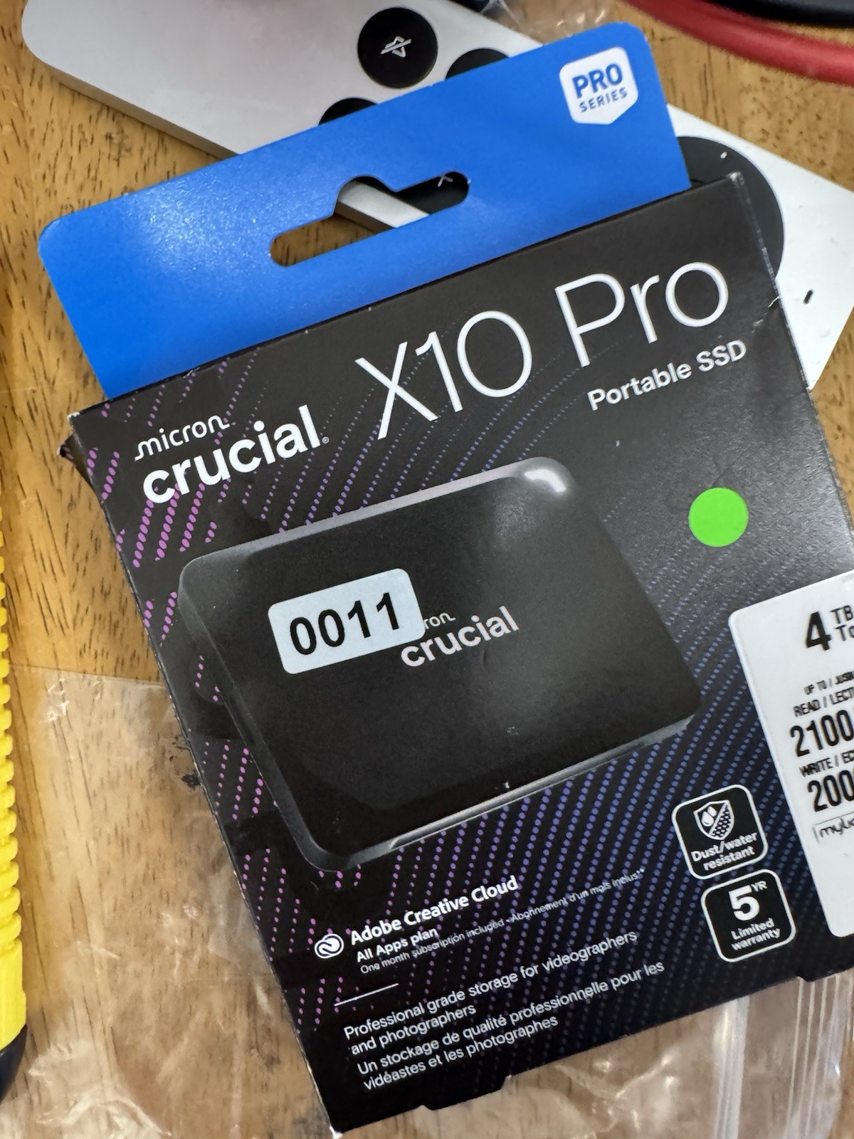 Crucial X10 Pro 4TB External SSD CT4000X10PROSSD902 MTXUG USB-C 3.2 Gen2 x2 2100