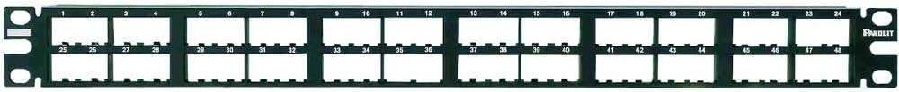 Panduit Mini-com 48 Port Network Patch Panel – 48 X Rj-45 CPP48HDWBLY