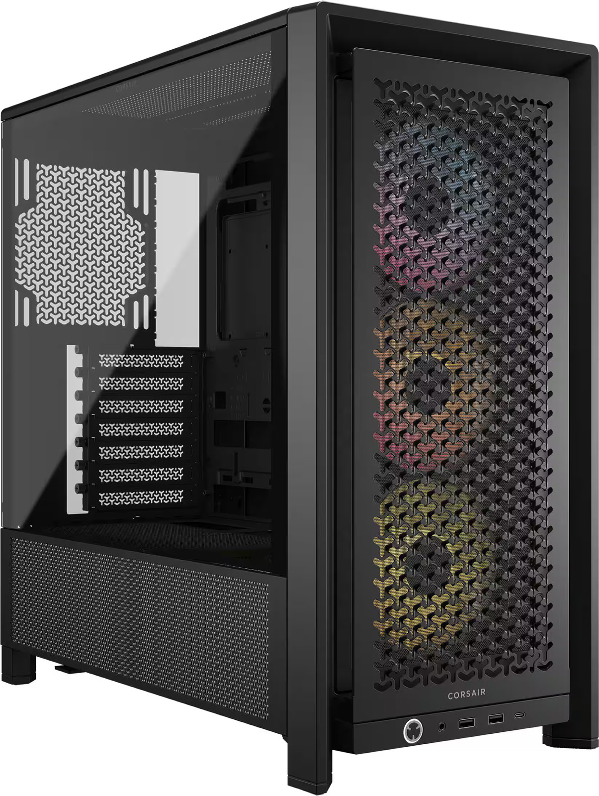 CORSAIR – FRAME 4000D RS ARGB ATX Mid-Tower PC Case – Black
