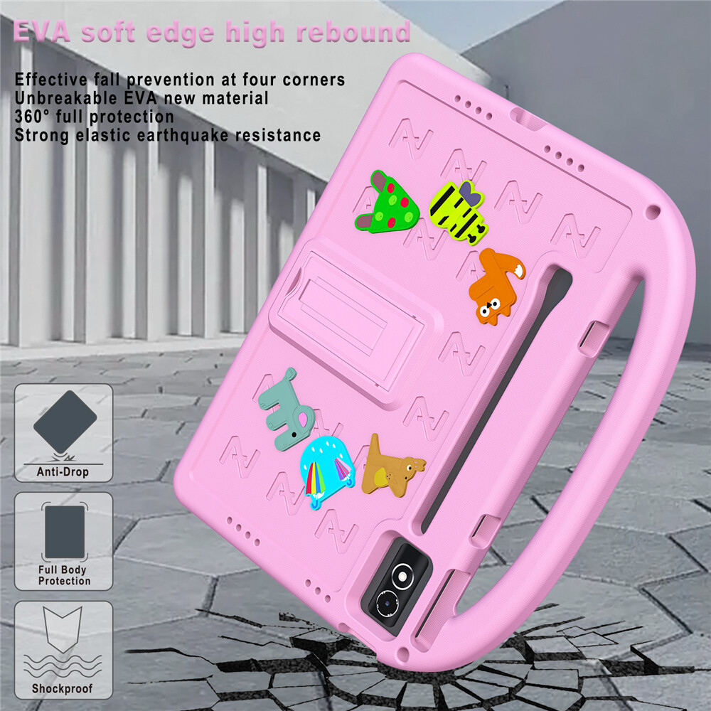 For Lenovo Idea Tab Pro TB373FU P12 12.7″ Kids EVA Foam Handle Stand Case Cover