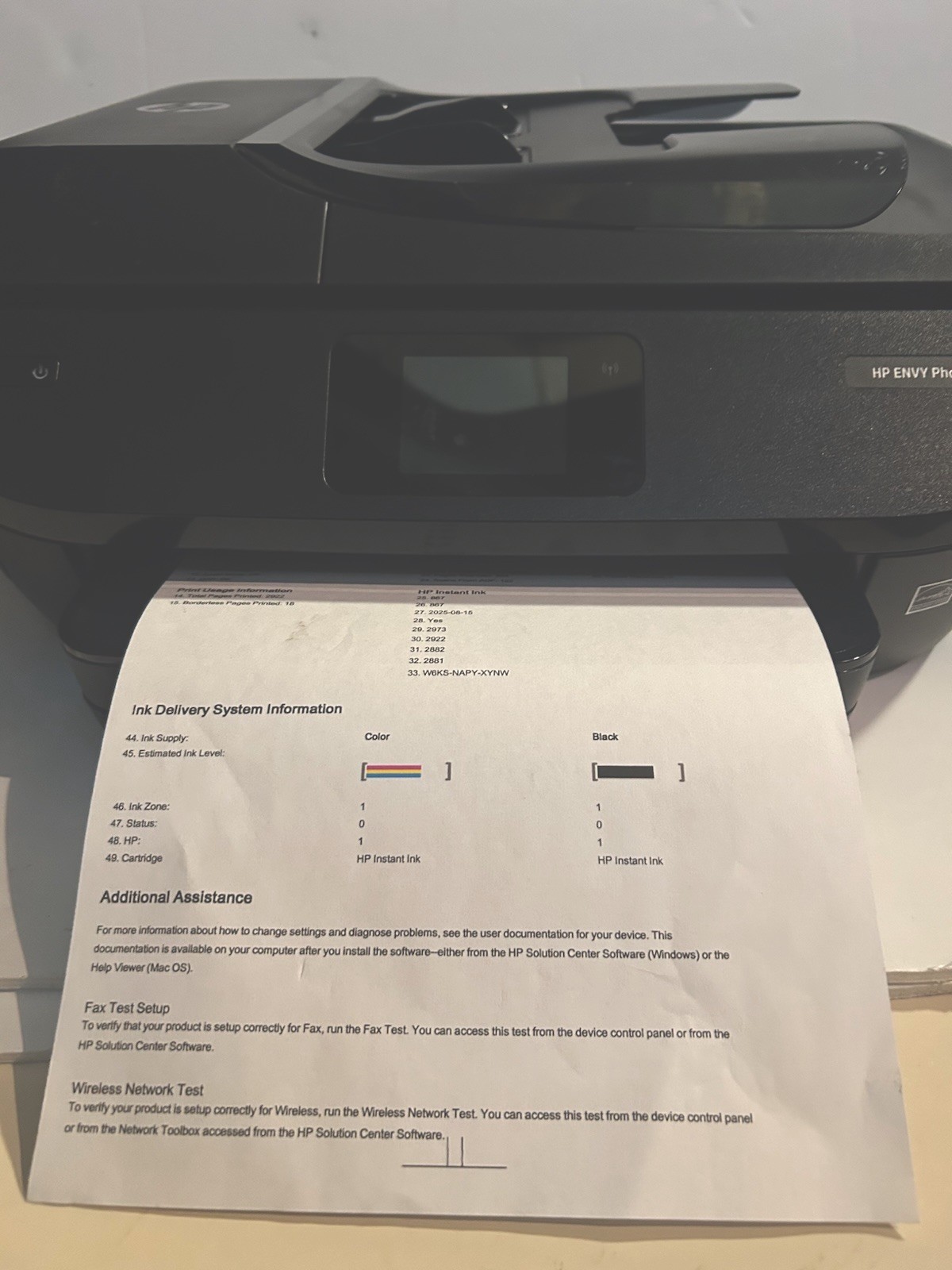 HP ENVY Photo 7855 All in One color Photo Printer – Black (K7R96A)