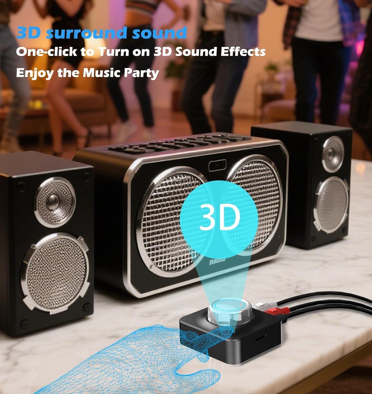 Bluetooth Receiver for Home Stereo RCA Adapter 3.5mm Wireless Audio Extender