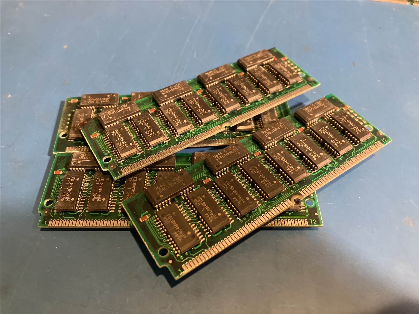 4x 32MB 8Mx36 72-pin FPM Parity RAM SIMM 64MB 60ns Fast Page Memory PC