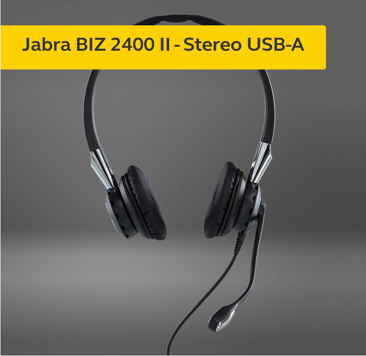 Jabra Biz 2400 II USB Duo Headset HSC021 BT MS 2499823209