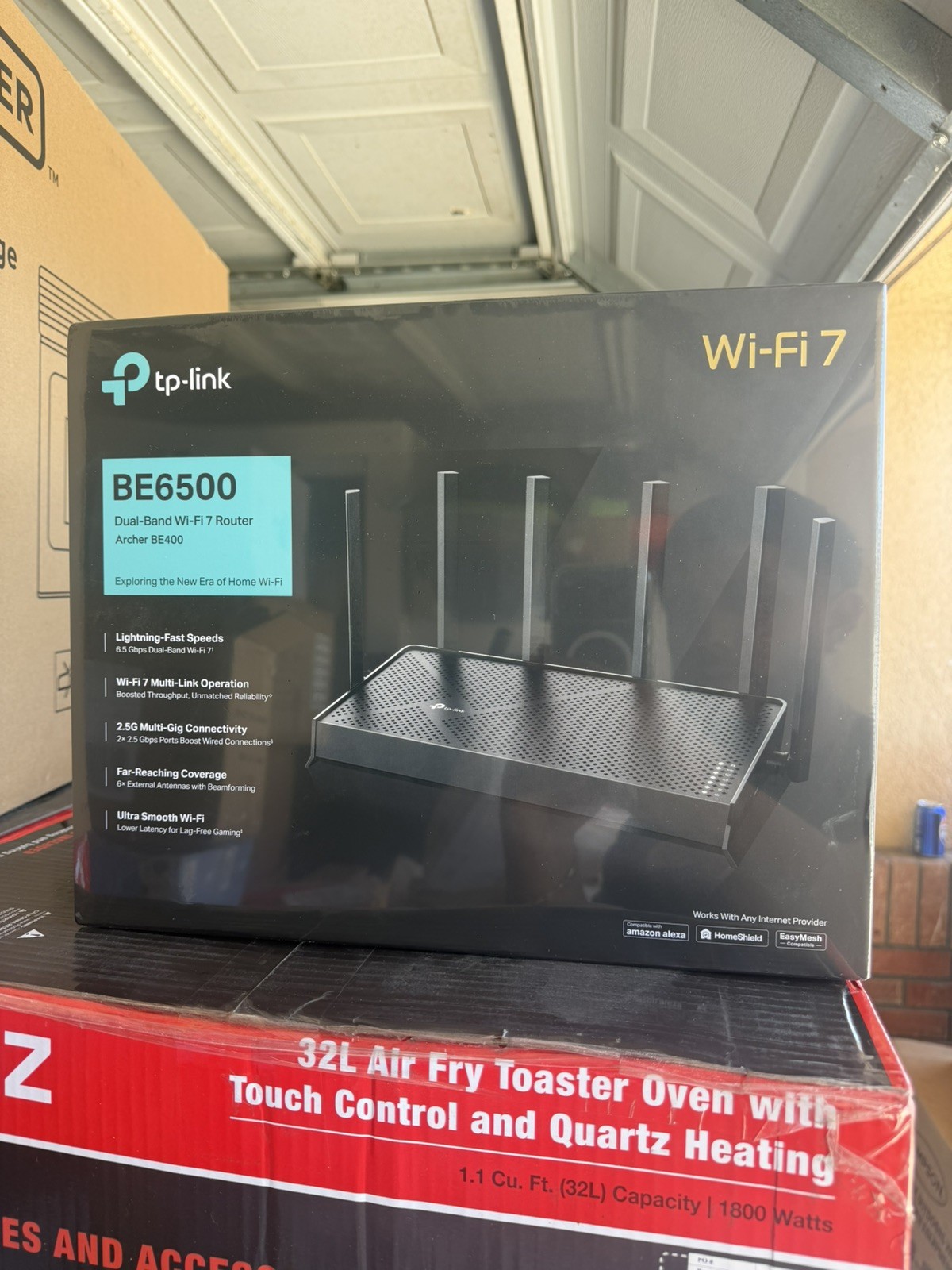 TP-Link – Archer BE6500 Dual-Band Wi-Fi 7 Router – Black