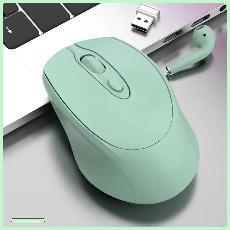 Rechargeable Dual Mode Bluetooth & 2.4G Wireless Ergonomic Silent Mouse for Lapt