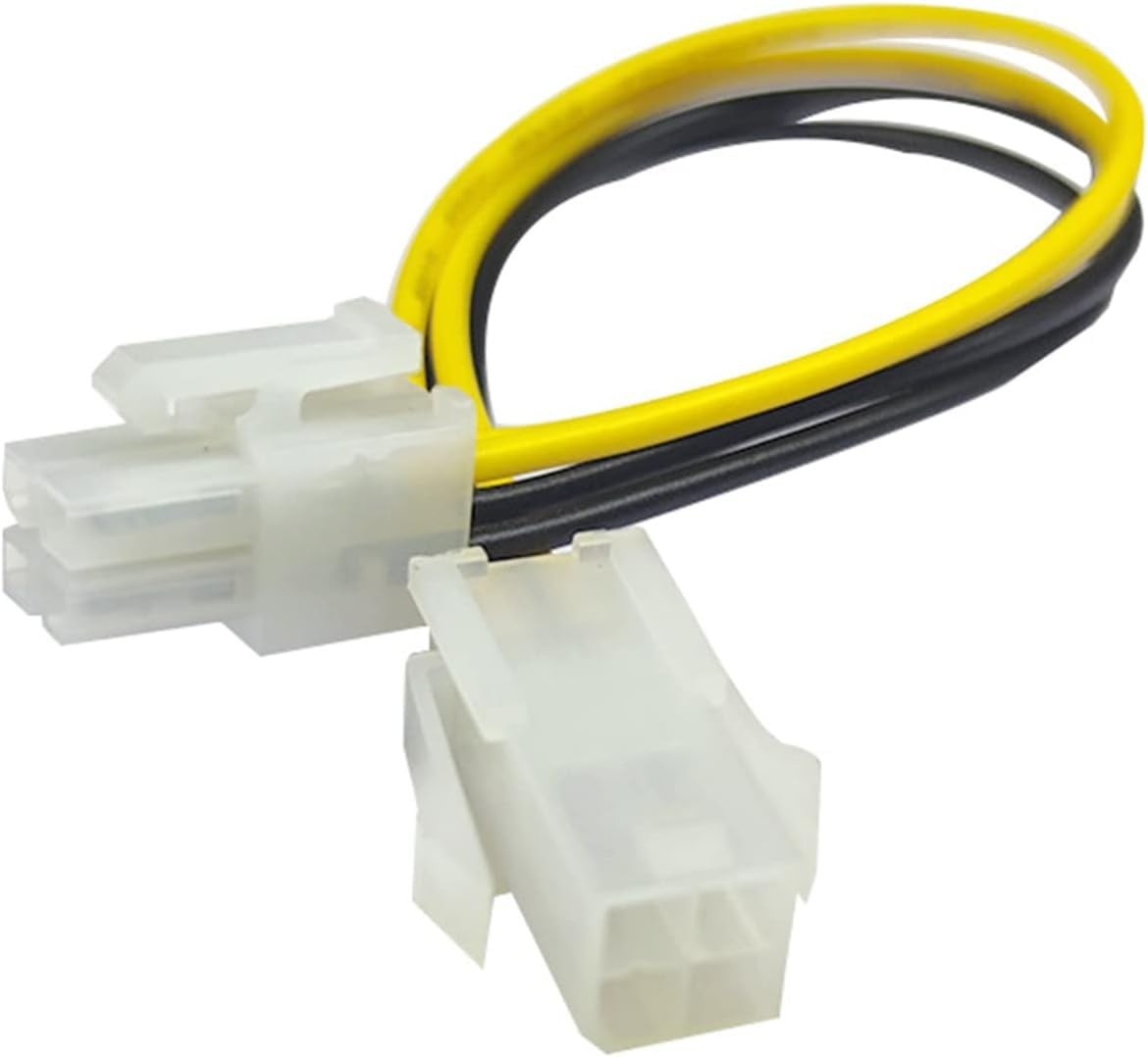 4Pin Male To Female Motherboard CPU Power Supply Cable 12V Converter Cord