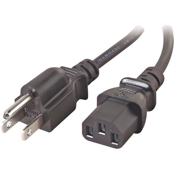 NEW HP W1907 19″ LCD AC Power Cord Cable Plug Black