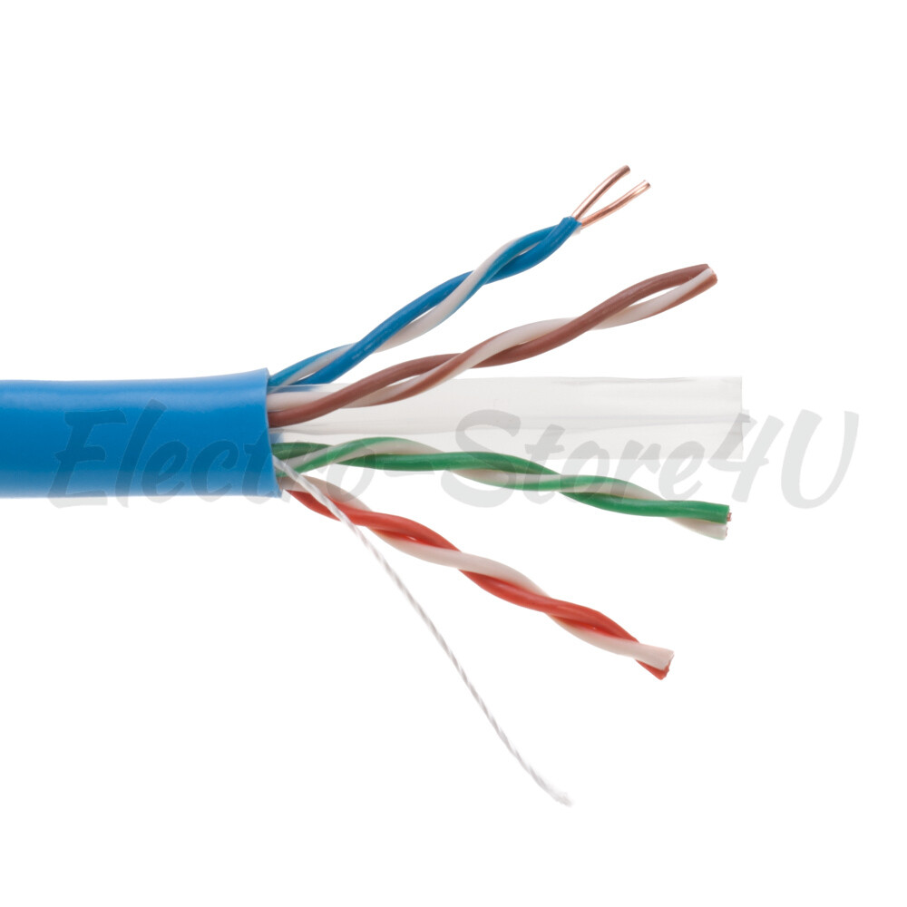 PREMIUM CAT5e 500ft 1000ft UTP Bulk Ethernet Cable Solid Network Wire RJ45 24AWG