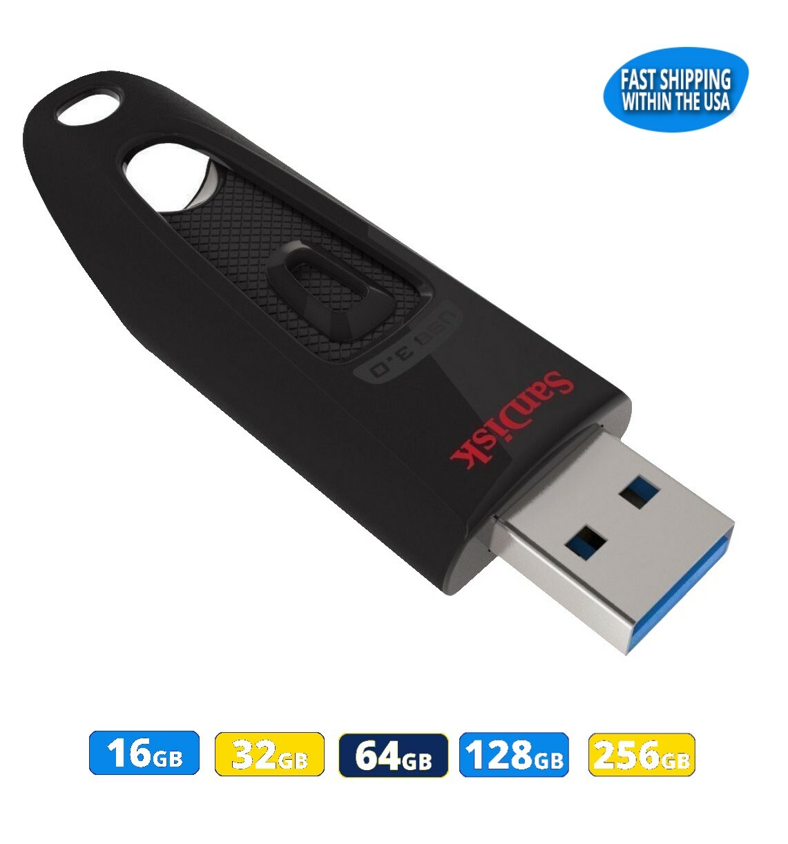 Sandisk 16GB 32GB 64GB 128GB 256GB 512GB Ultra CZ48 USB 3.0 Flash Drive Lot