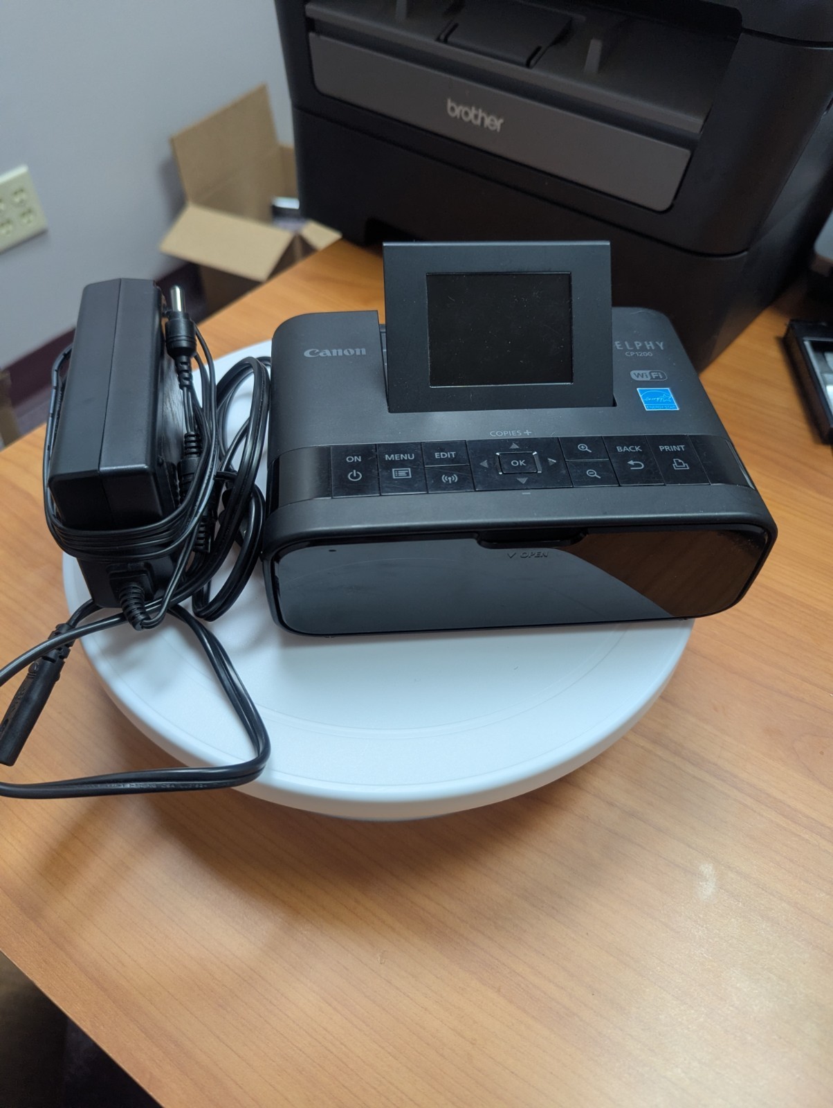 canon selphy cp1200 color photo printer