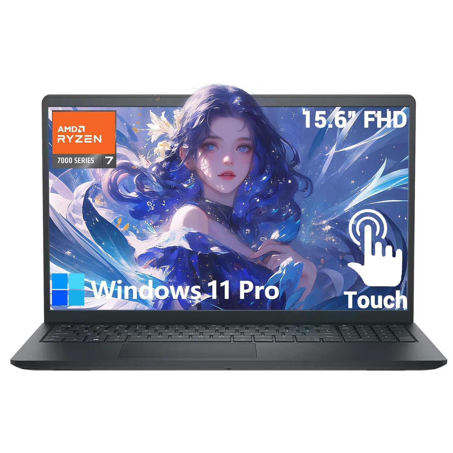 Dell Touchscreen Laptop Inspiron 15.6″ FHD 8-Core AMD Ryzen 7 16GB RAM 1TB SSD