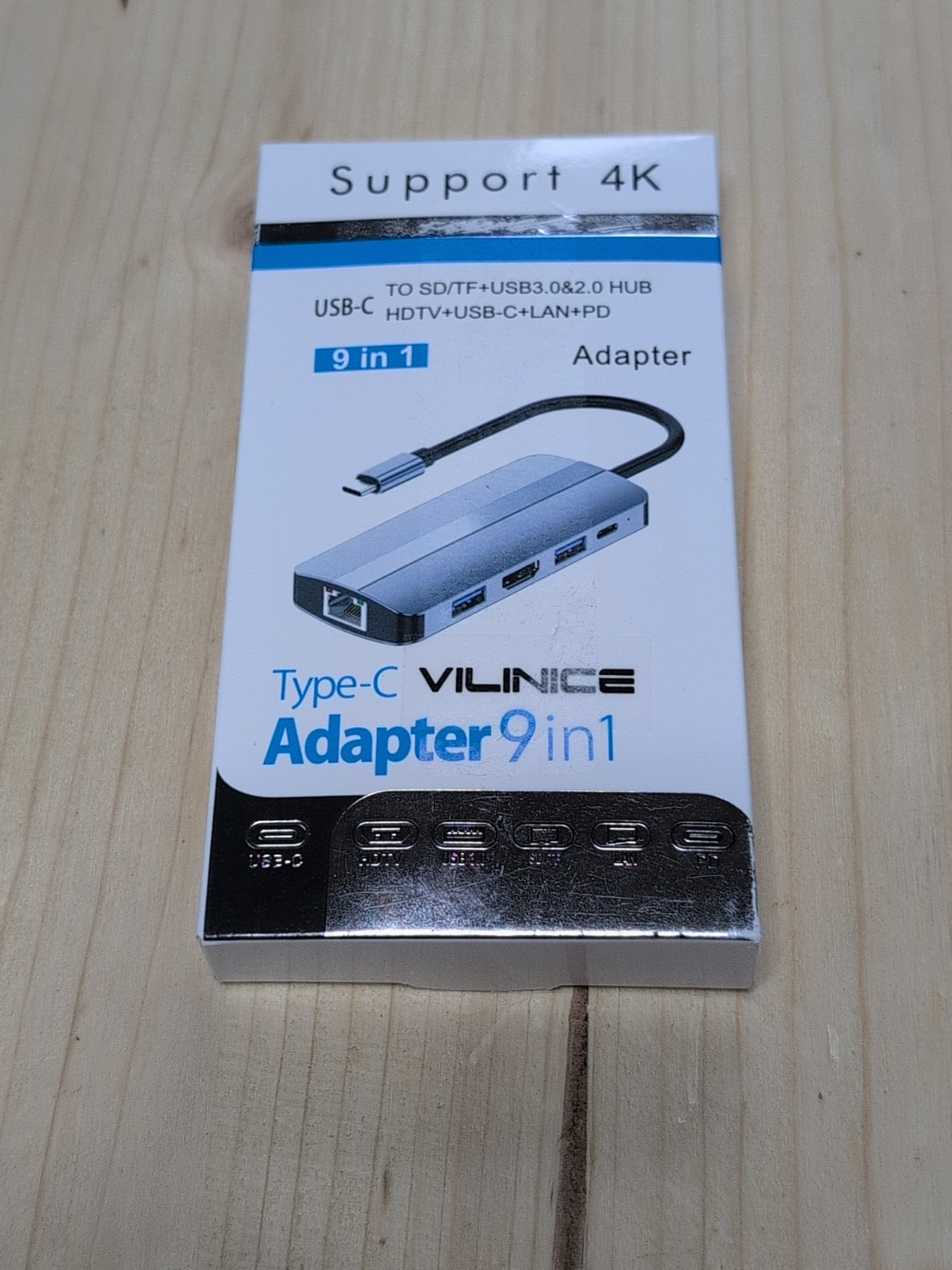Support 4K Type-C Adapter 11 In 1 To HDTV+VGA+LAN+PD USB-C USB 3.0+TF+SD+Audio