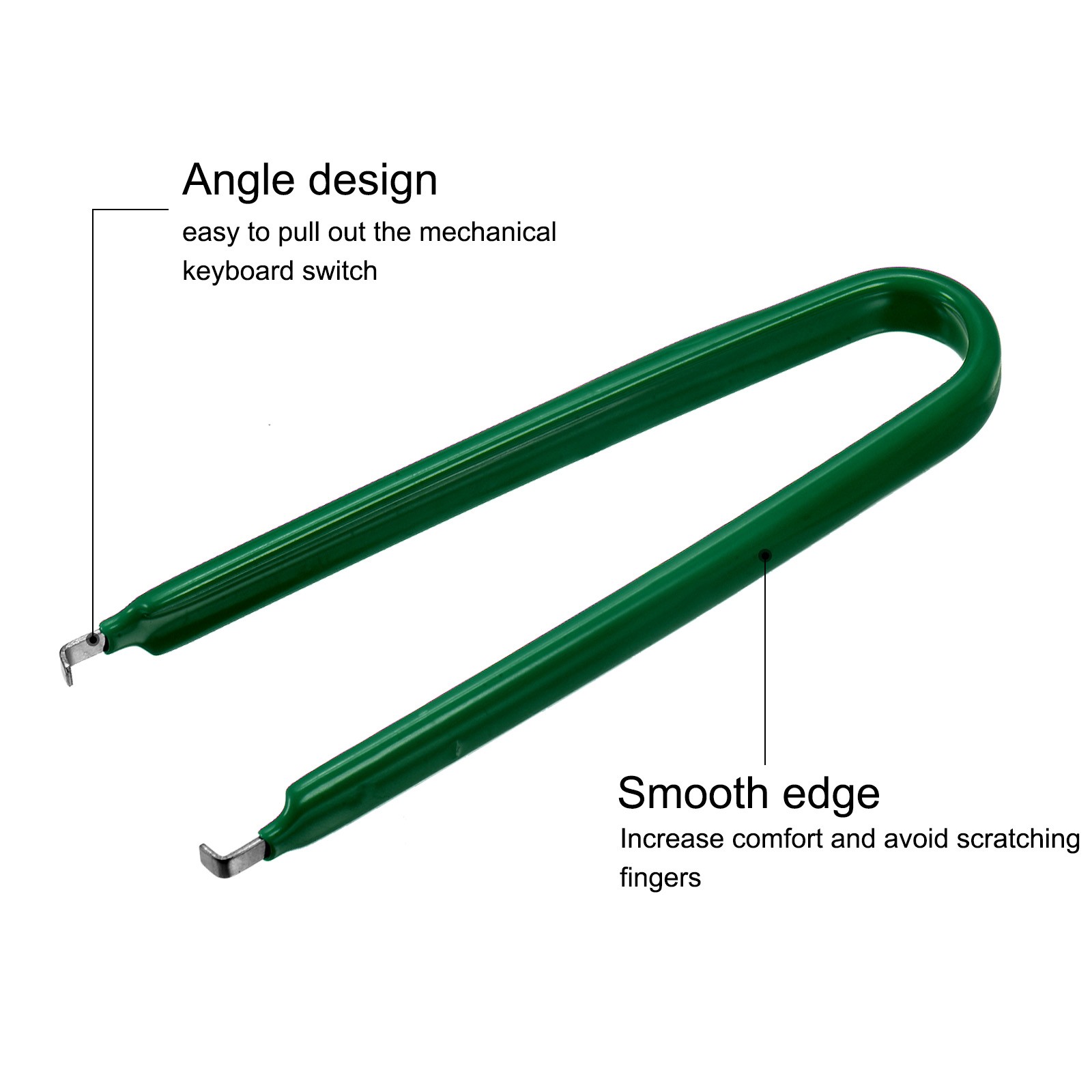 Chip Extractor 100mm with U Shape IC Chip Switch Puller Green, 2pcs