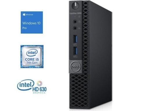 Dell OptiPlex 7050 i5-7500T | 16GB DDR4 256GB SSD | Win 11 | Micro Tower W/Adapt