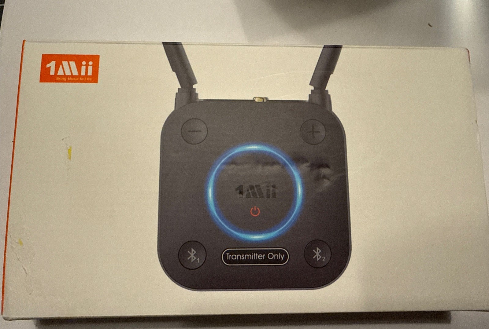 1Mii B06TX Bluetooth 5.2 Transmitter TV Adapter aptX Low Latency Plug & Play