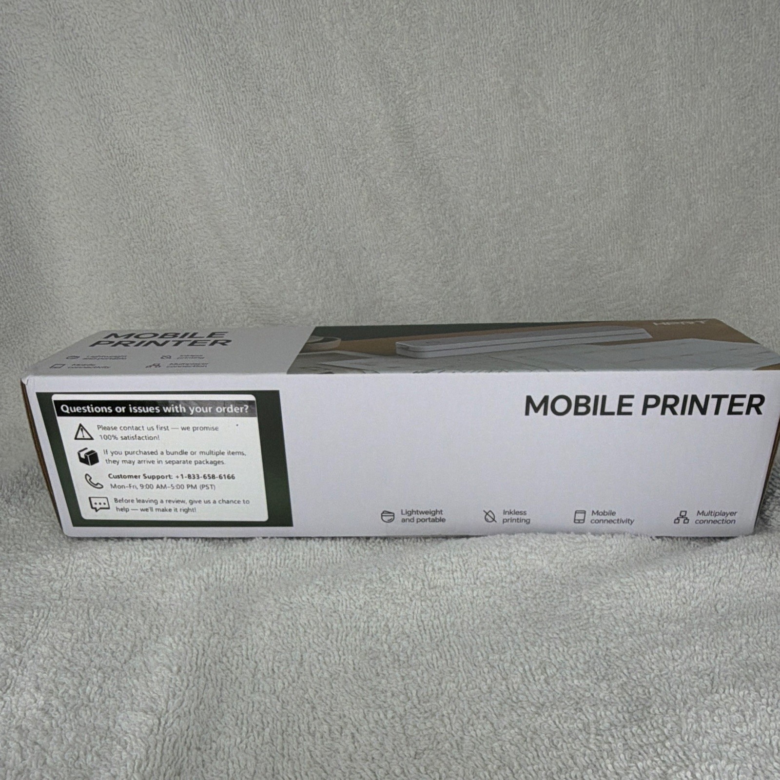 HPRT MT610 Portable Bluetooth Thermal Mobile Printer, A4, 300×300 DPI B&W