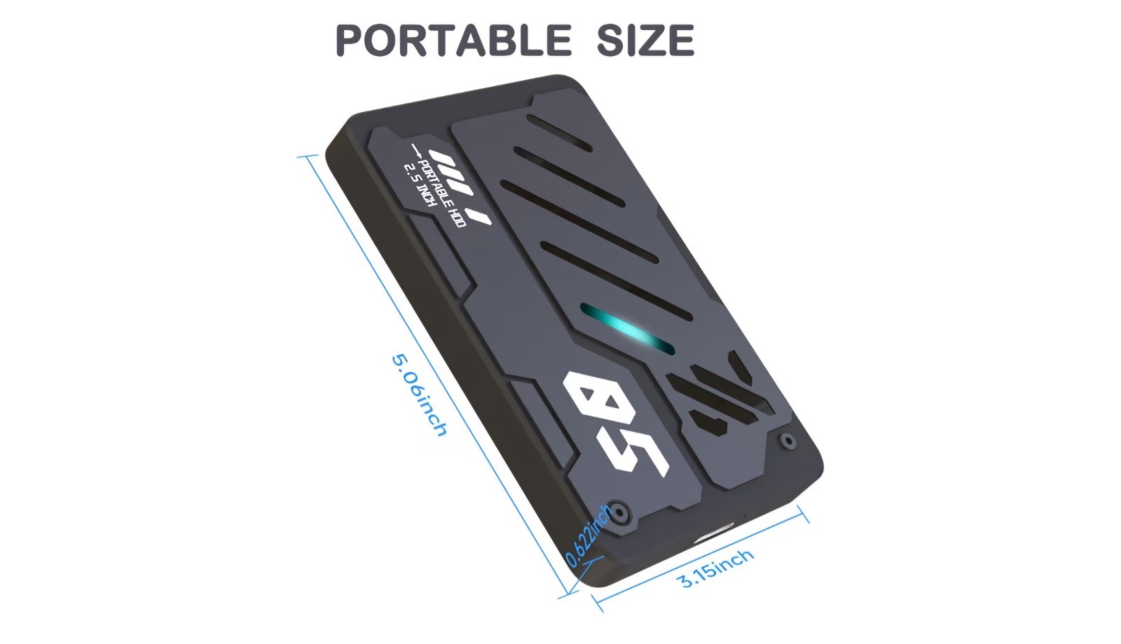 250G Portable External Hard Drive USB 3.0 HDD Storage for PC, Laptop, Mac New