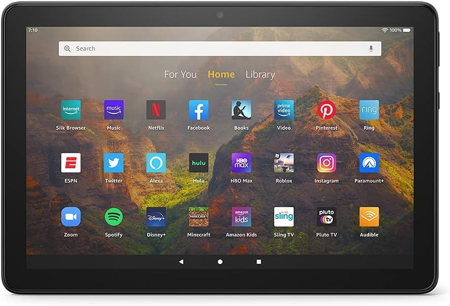 Amazon Kindle Fire HD 10 Tablet (10.1″, 32GB) Black 11th 2021 Edition HD10