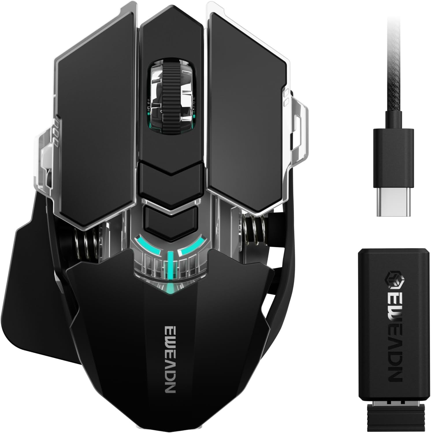 EWEADN G5 Wireless Gaming mouse 12800 Adjustable DPI Ergonomic Mouse with 6 RGB