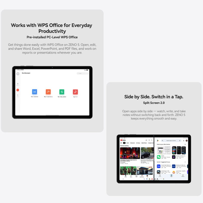 11″ Blackview ZENO 5 Tablet PC 4G LTE Android 16 AI Phone WIFI 8300mAh Unlocked