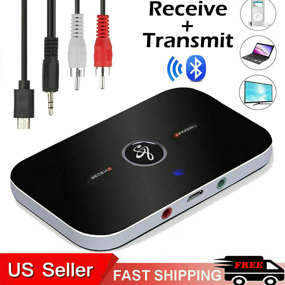 Bluetooth Transmitter & Receiver Wireless Adapter For Home stereos/speakers
