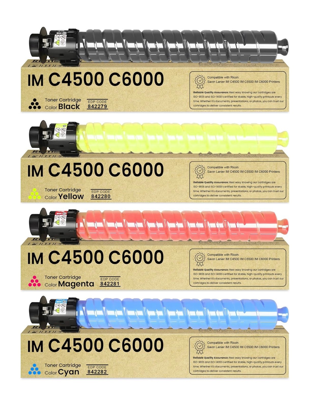 4PK IM C4500 Toner Cartridges IM C6000 IMC4500 IM C6000 for Ricoh Savin Lanier έ