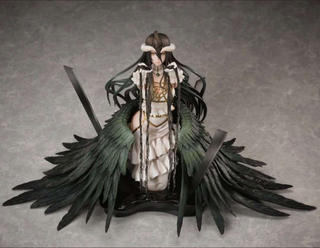new Overlord Statue PVC 1/7 Albedo White Dress Ver. 17cm
