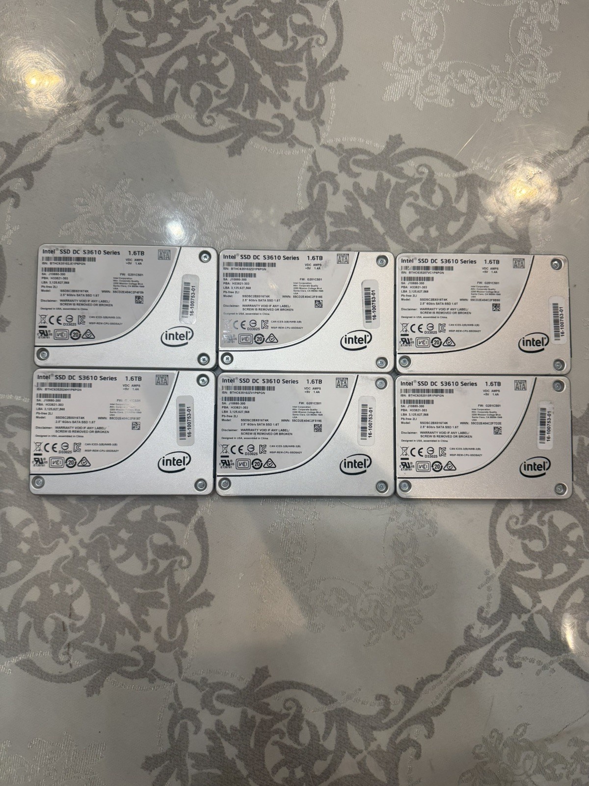 Intel DC S3610 1.6TB Enterprise SATA SSD SSDSC2BX016T4K 2.5″ 6Gb/s MLC 3 DWPD