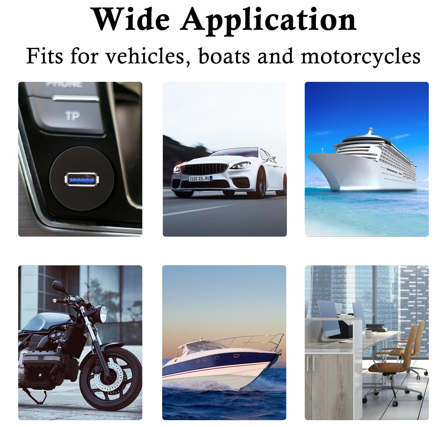 Single Port USB 3.0 Car Flush Mount Cable, USB Dash Mount Adapter Male to Female