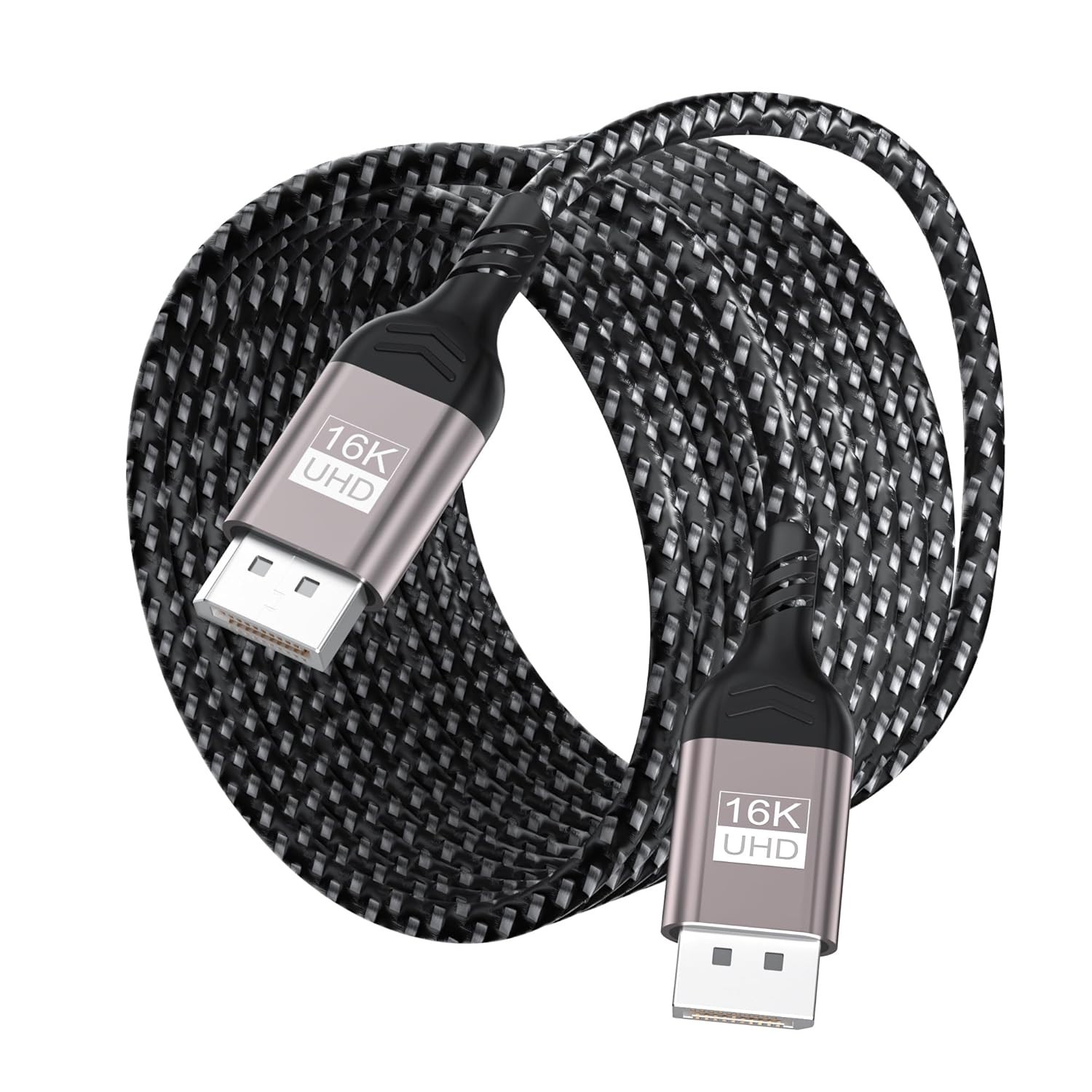 Displayport Cable 2.1 10FT, DP 2.1 Cable Support 16K@60Hz, 8K@120Hz, 4K@240Hz