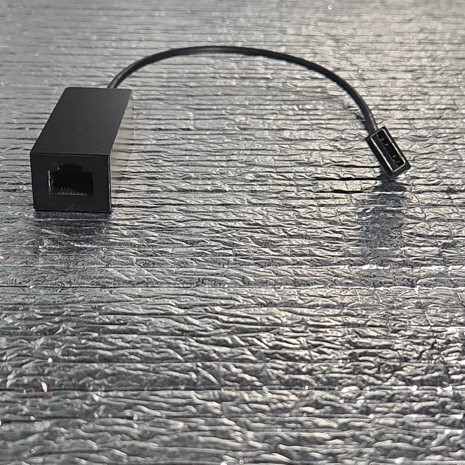 Microsoft USB to Ethernet Adapter Black 1:1 Less than 1 ft Model 1663 Portable