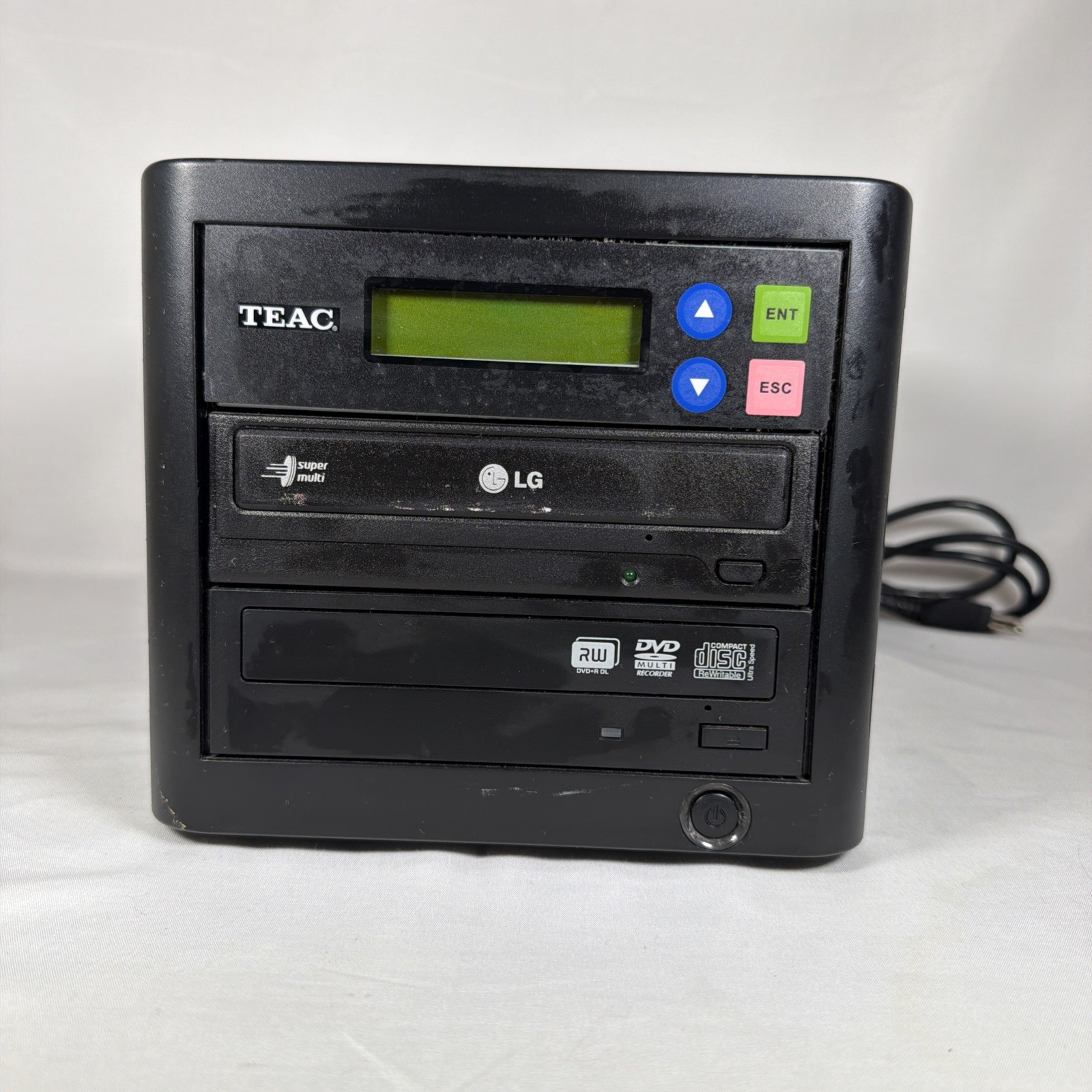TEAC Standalone CD DVD Duplicator Tower Disc Copier LG Drive Tested Working