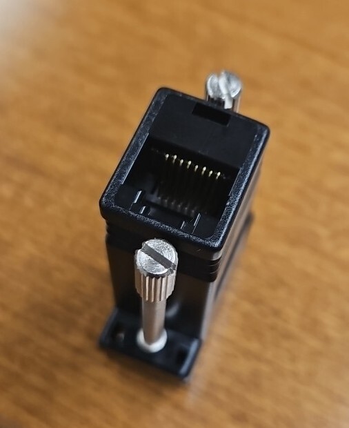NEW RJ45 to RS232 DB9 9 Pin Serial Port Female to RJ45 Female