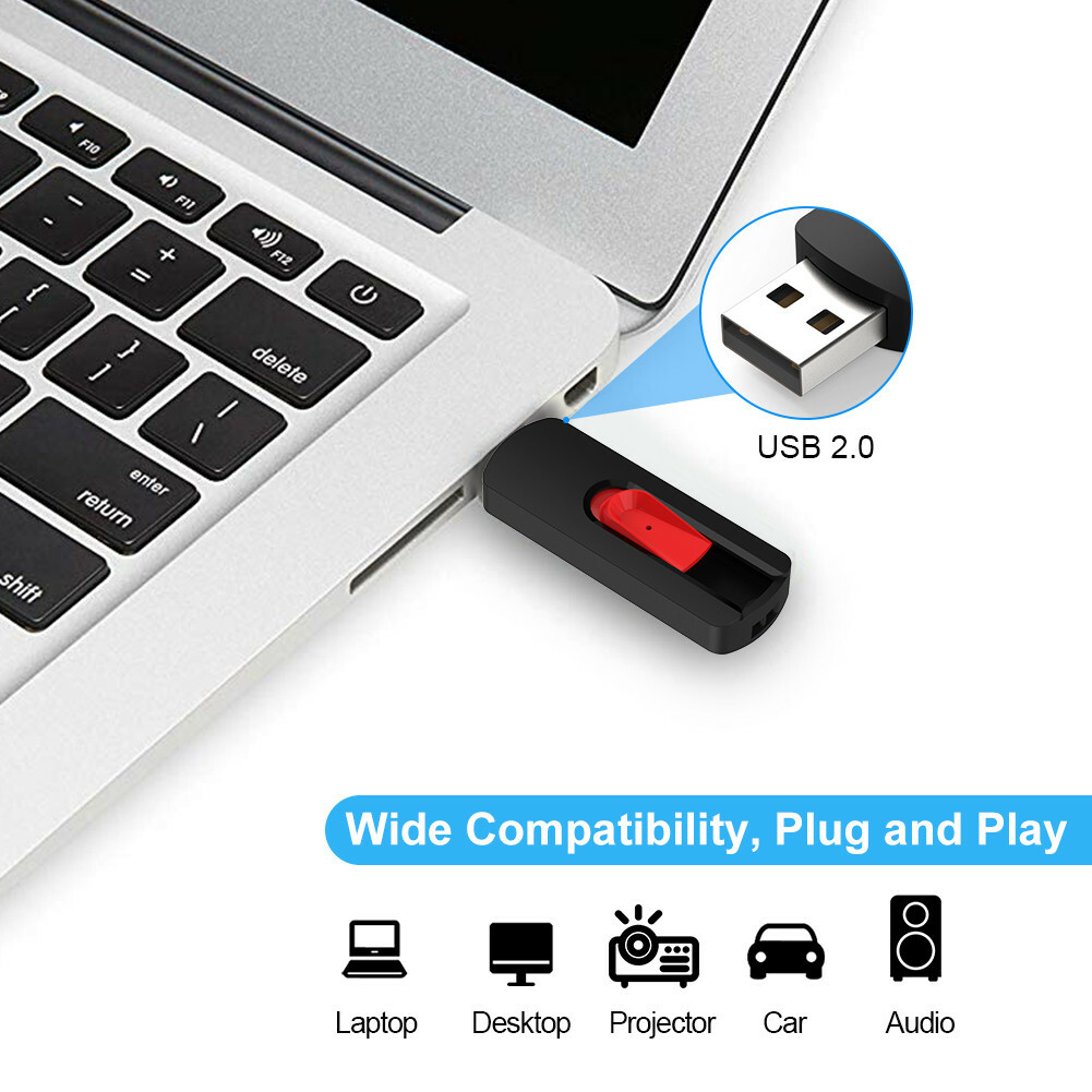 5 Pack 1GB 2GB 4GB 8GB 16GB 32GB USB 2.0 Flash Drive Memory Sticks Thumb Drive