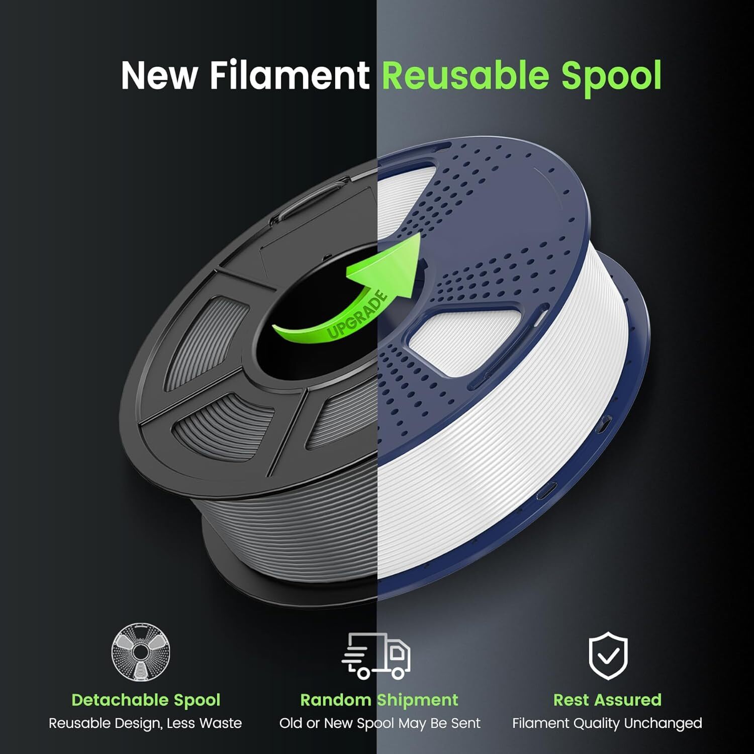 【ADD 10, PAY 6】SUNLU PETG PLA+ PLA ABS SILK 3D Printer Filament 1.75mm 1KG Neat
