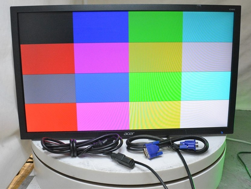 Acer V246HL 24″ LCD Monitor Grade C DVI VGA NO BASE/STAND