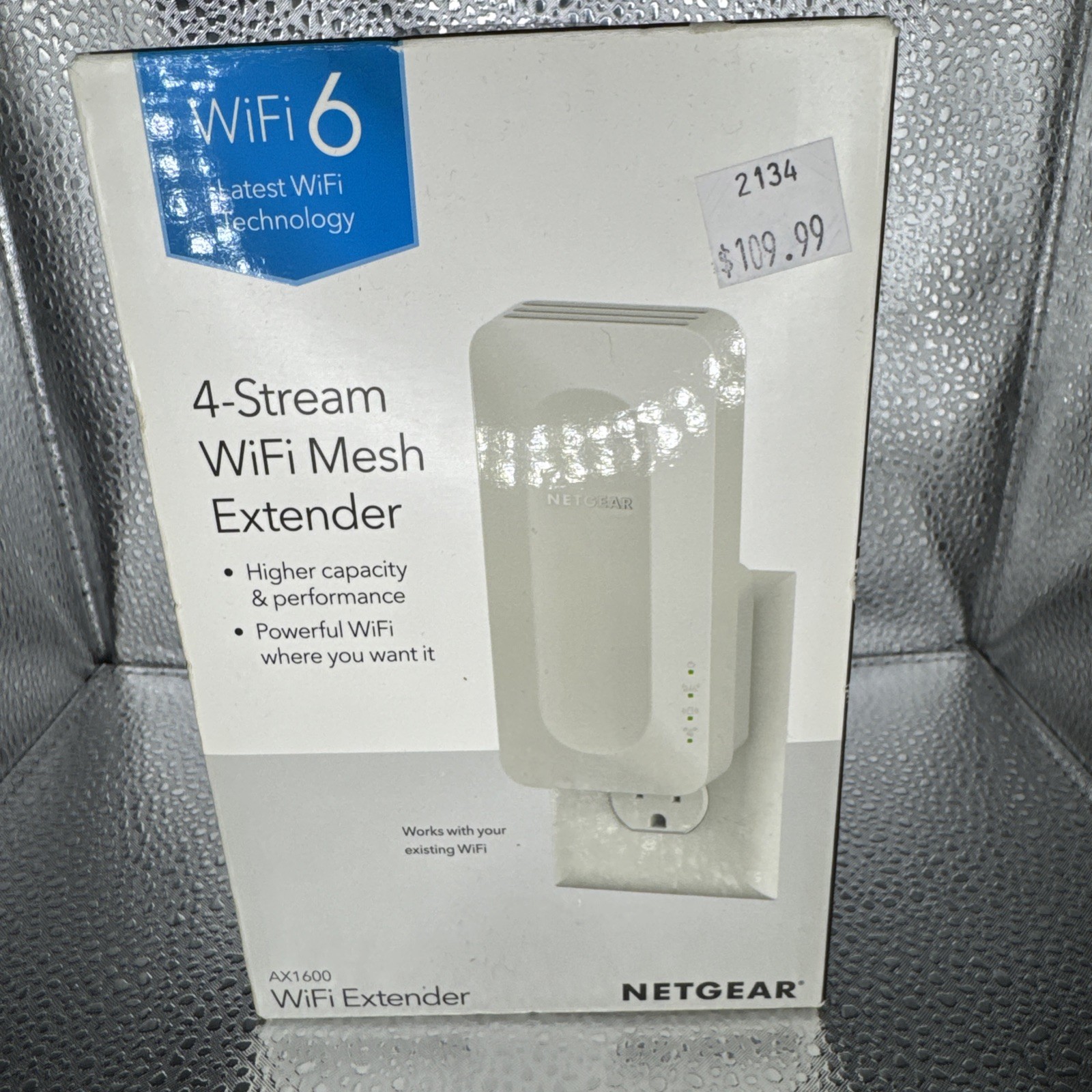 Netgear EAX17 AX3000 Dual-Band WiFi 6 Range Extender Wall Plug Booster In Box