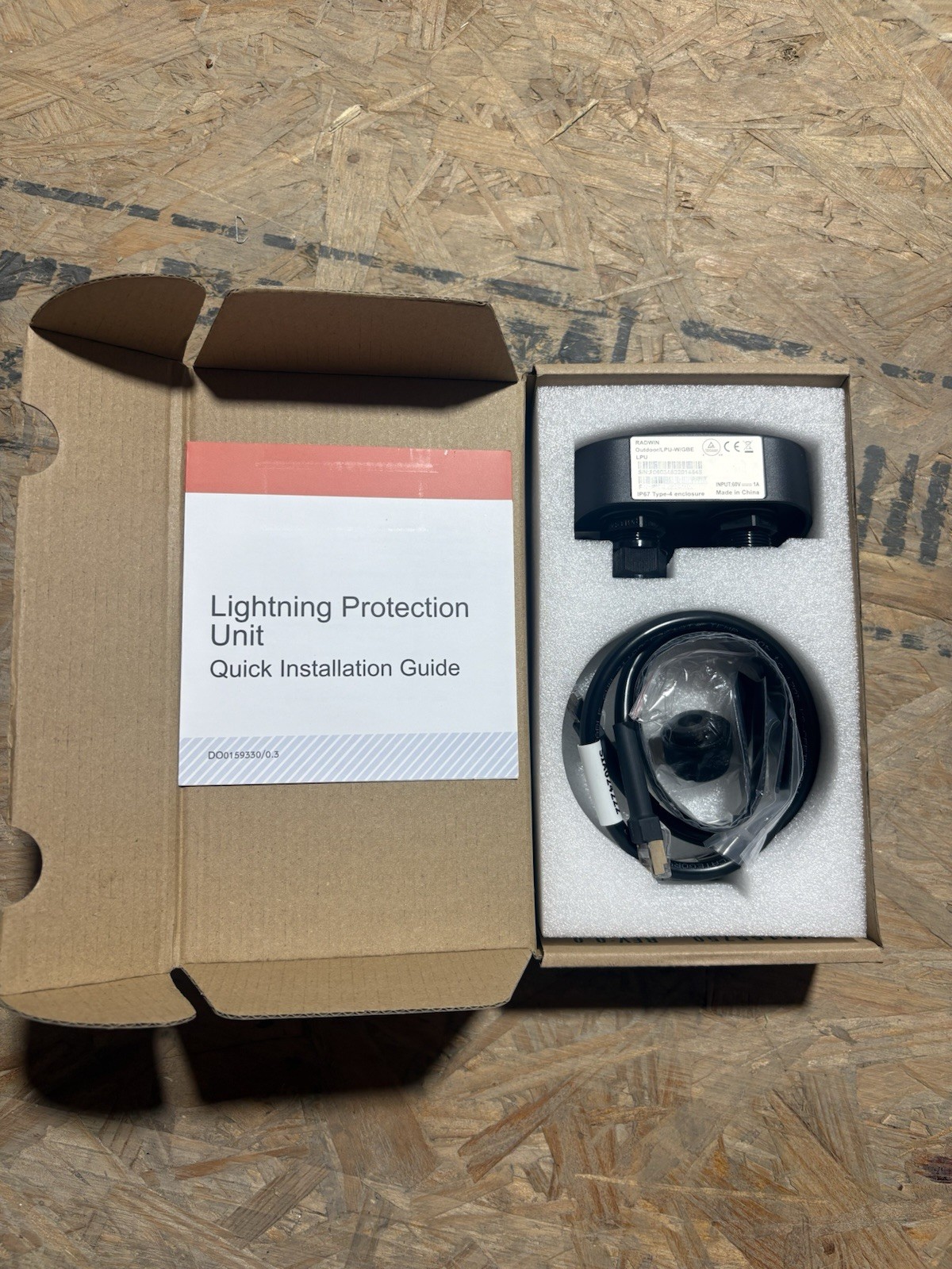 Radwin RW-9924-0106 Outdoor GBE Lightning Protection Unit for 10/100/1000BASE-T