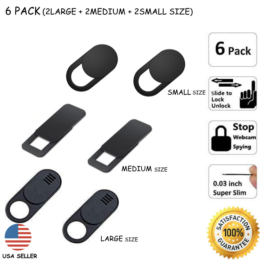 3~6PCS WebCam Cover Slide Camera Privacy Security Protect Sticker-Over 20 Model