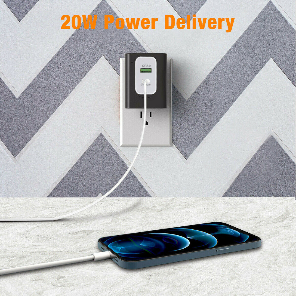 Fast Wall Charger Block For iPhone 13 12 11 8 7 SE XR iPad USB 20W Power Adapter