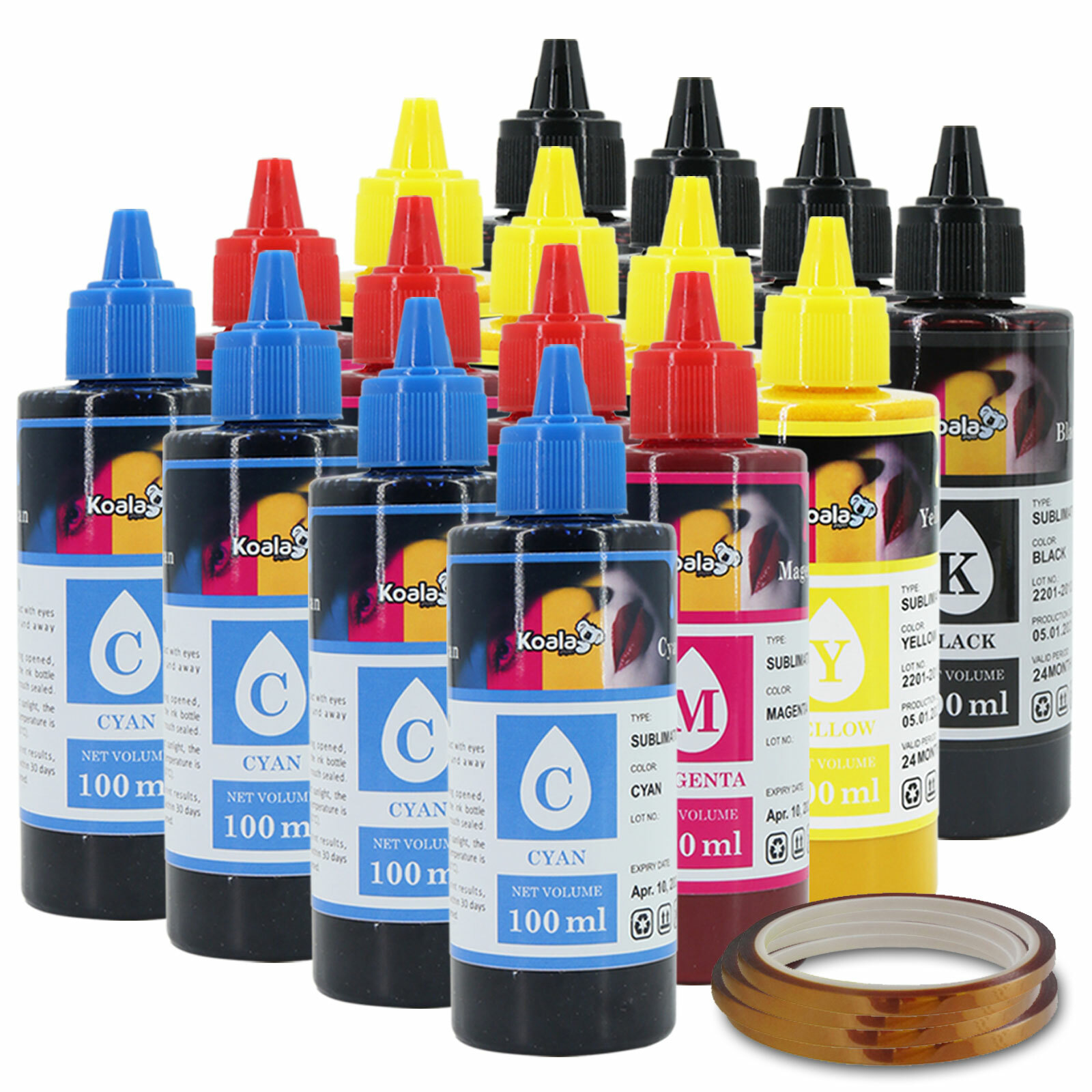 1600ML Bulk Koala Sublimation Ink for Epson Et 2720 2760 2803 2850 Wf 7710 7720